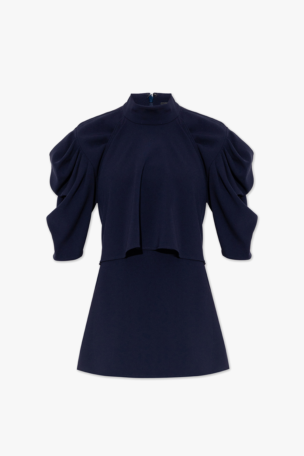 Navy blue Draped top with tie detail Proenza Schouler Vitkac France